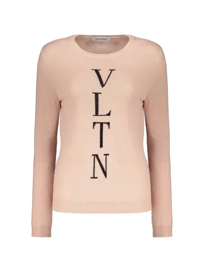 Valentino Intarsia Sweater In Pink