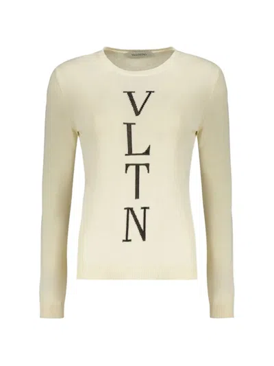 Valentino Intarsia-knit Sweater In Multi