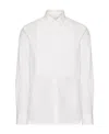 Valentino Interlocking Motif Cotton Shirt In White