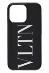 Valentino Logo-print Iphone 13 Pro Max Case In Black
