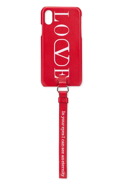 Valentino Garavani Iphone X Case In Red