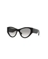 Valentino Irregular Full-frame Sunglasses In Black