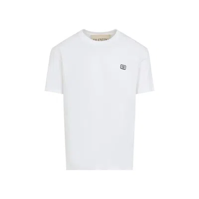 Valentino Ivory Cotton T-shirt In White