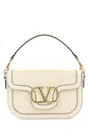 Valentino Women's Ivory Leather Alltime Shoulder Bag