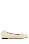 Valentino Garavani Woman Ballet Flats Cream Size 8 Leather