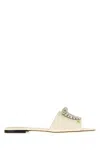 Valentino Adamantine Crystal-embellished Sandals In White