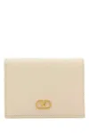 Valentino Portafoglio Vlogo In Pelle Avorio Donna In Pink