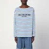 Valentino Chez Logo Long-sleeved Stripe T-shirt In Multicolor