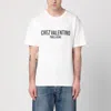 Valentino Cotton Crew Neck T-shirt With Graphic Print In Print