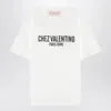 Valentino Cotton Crew-neck T-shirt In White