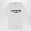 Valentino Cotton Crew Neck T-shirt With Graphic Print In Multicolor