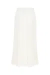Valentino Iconographe Jacquard Pleated Midi Skirt In A03