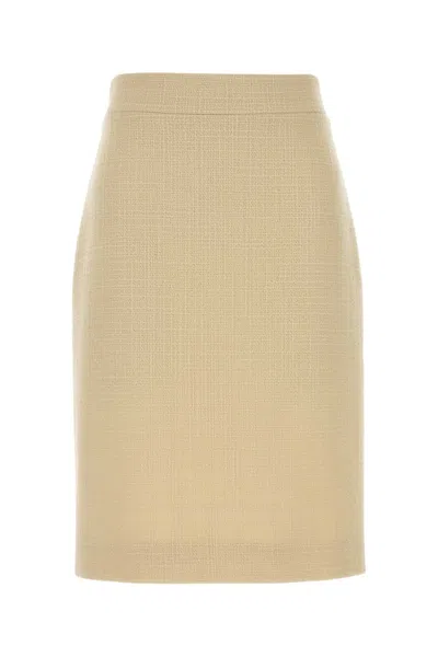 VALENTINO IVORY TWEED SKIRT