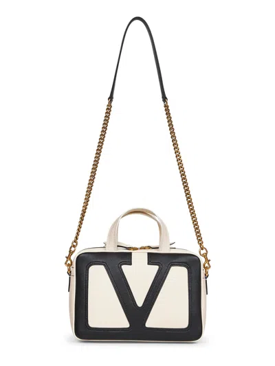 Valentino Garavani Ivory Viva Superstar Handbag In Multi