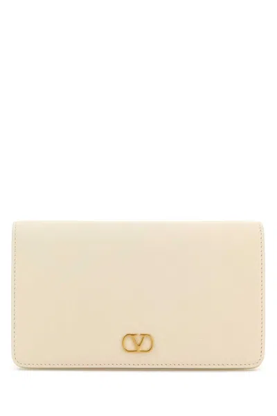 Valentino Garavani Ivory Vlogo Mini Shoulder Bag In White