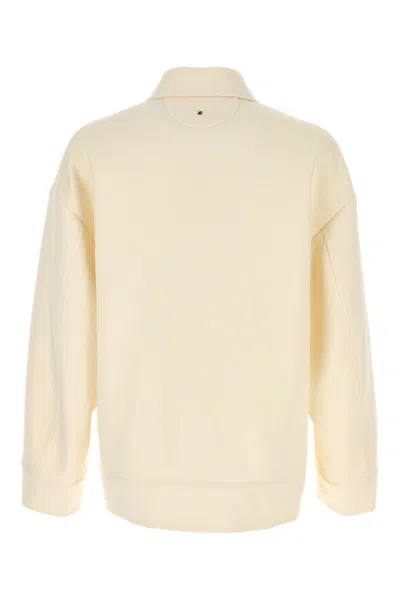 Valentino Garavani Men Ivory Wool Blend Shirt In White