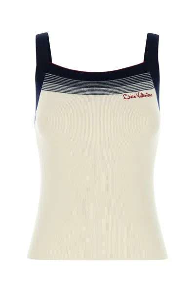 VALENTINO IVORY WOOL TOP