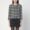 Valentino Extra Large Houndstooth Tweed Jacket In Print
