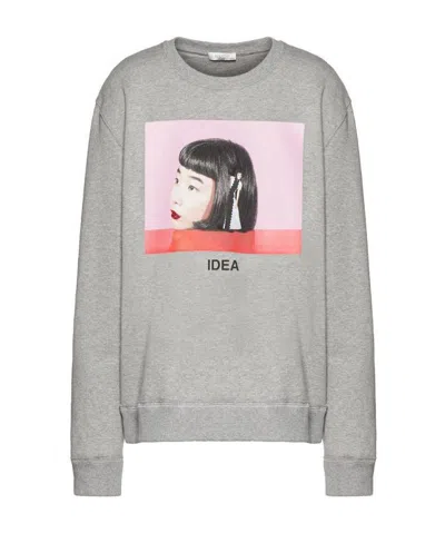 Valentino Izumi Miyazaki Print Sweatshirt In White