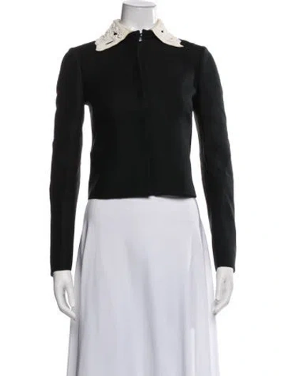 Pre-owned Valentino Jacket In Black