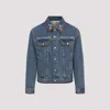 Valentino Denim Jackets Embroideries In Blue
