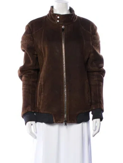 Pre-owned Valentino Jacket In Brown