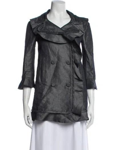 Pre-owned Valentino Jacket In Gray