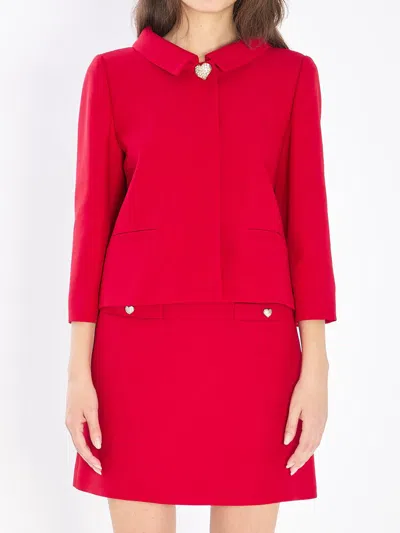 VALENTINO JACKET IN CREPE COUTURE