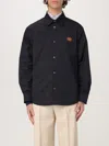 Valentino Garavani Man Shirt Black Size 38 Polyester, Elastomultiester In Navy