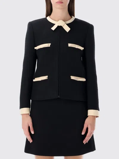 VALENTINO JACKET VALENTINO WOMAN COLOR BLACK,H74685002