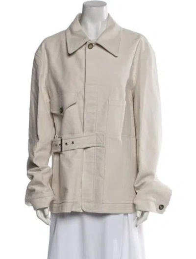 Pre-owned Valentino Jacket W/ Tags In Neutral