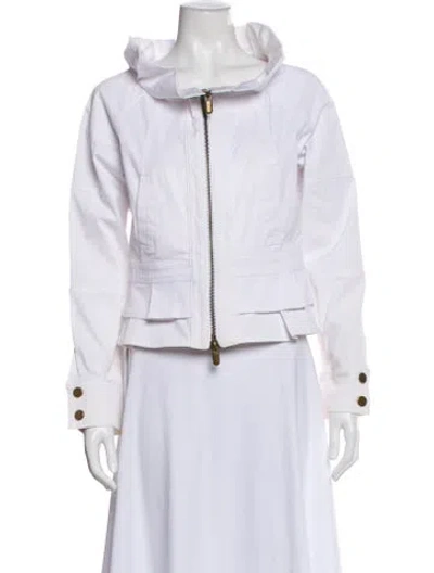 Pre-owned Valentino Jacket In White