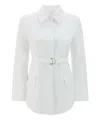 Valentino Garavani Women White Poplin Overcoat In White