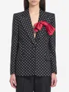 Valentino Garavani Women Printed Supergran Blazer In Black