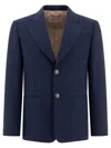 Valentino Jacket Wool Gabardine Four Buttons