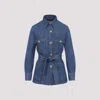 Valentino Garavani Women Solid Sahariana In Denim