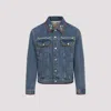 Valentino Denim Jackets Embroideries In Blue