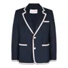 Valentino Garavani Torchon Blazer With Mirror Lapels And Piping