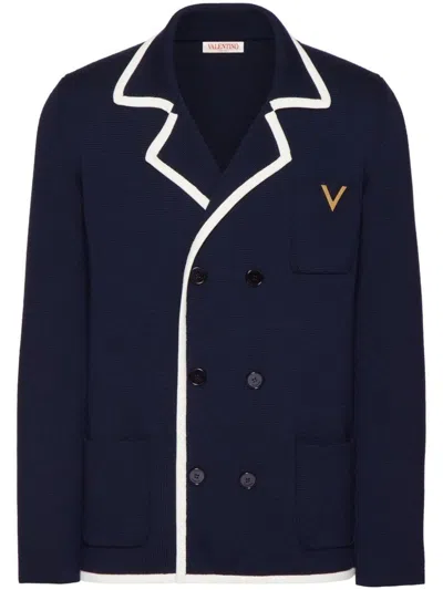 Valentino Jackets In Navy Avorio