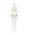 Valentino Geometric V Bikini In Birch/avorio