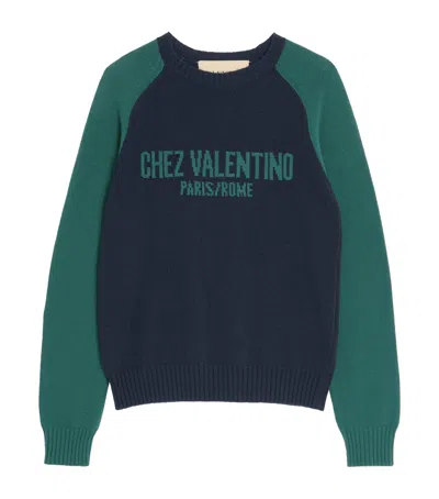 VALENTINO JACQUARD CHEZ VALENTINO SWEATER