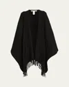 Valentino Toile Iconographe Poncho In Nero
