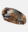Valentino Jacquard Lamé Headband In Multicoloured
