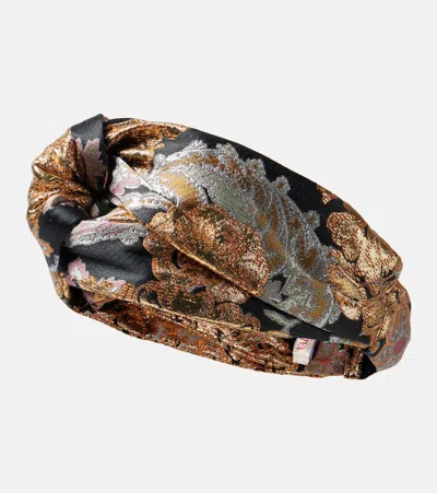 Valentino Garavani Jacquard Lamé Headband In Multicoloured