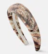 Valentino Jacquard Lamé Headband In Multicoloured