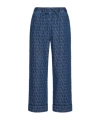 Valentino Toile Iconographe Cropped Jeans In Blue