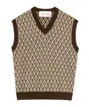 Valentino Toute La V Virgin Wool Sweater Vest