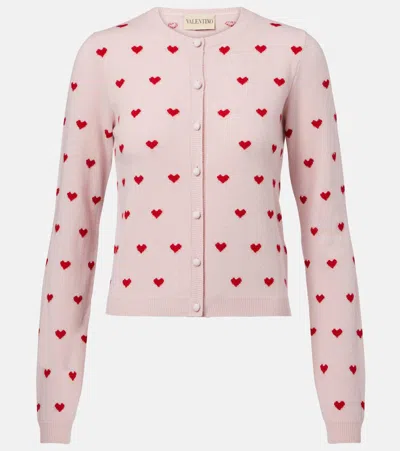 Valentino Jacquard Virgin Wool Cardigan