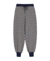 Valentino Wool Toute La V Cropped Trousers In Gray
