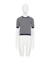Valentino Garavani Toute La V Jacquard Virgin Wool Sweater In White